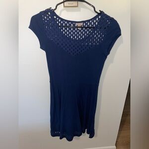 Cape Juby fit & flare dress with crochet detailing